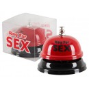 Červený zvonek 🛎 ️ s nápisem Ring for Sex