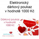 Elektronický valentýnský ❤️ dárkový poukaz 1000 Kč
