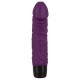Realistický vibrátor Vibra Lotus fialový 20 cm