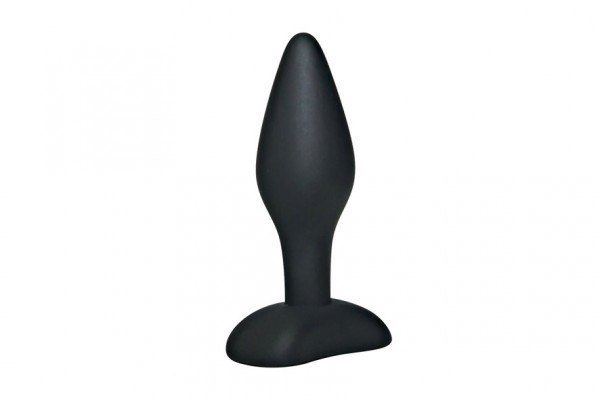 Černý silikonový anální kolík Black Velvet - průměr 1-2,5 cm