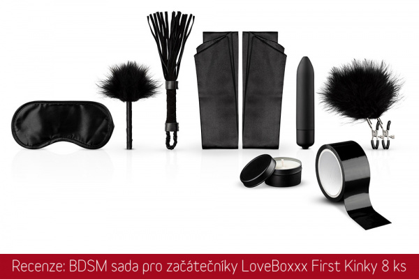 Recenze: BDSM sada pro začátečníky LoveBoxxx First Kinky 8 ks