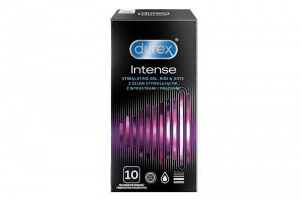Vroubkované kondomy Durex Intense