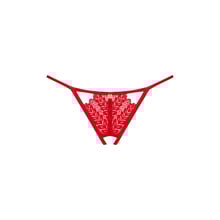 Červené otevřené tanga Ingridia crotchless thong