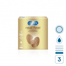 Durex Real Feel bezlatexové kondomy 56 mm