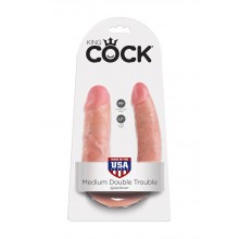 Oboustranné dildo King Cock Double Trouble M 30 cm