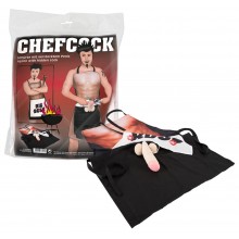 Pánská zástěra s vytvarovaným penisem "Chefcock"