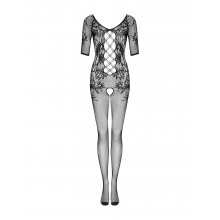 Síťované bodystocking s otevřeným rozkrokem Obsessive F238 S/L