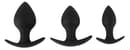 3dílná sada análních kolíků Black Velvets Anal Trainer Set
