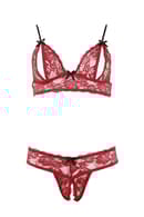 Červený erotický komplet Cottelli Lingerie