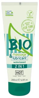 Lubrikační a masážní gel BIO 🍀 Hot 2v1 200 ml