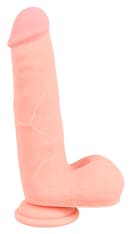 Realistické silikonové didlo s varlaty a přísavkou 20 x Ø 4,4 cm
