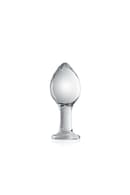 Velký skleněný anální kolík Glossy N°32 11 x Ø 4,5 cm
