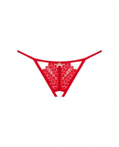 Červené otevřené tanga Ingridia crotchless thong