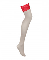 Červené punčochy Ingridia stockings