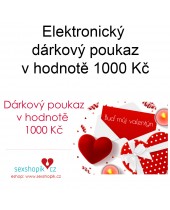 Elektronický valentýnský ❤️ dárkový poukaz 1000 Kč