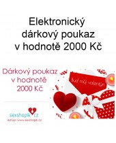 Elektronický valentýnský ❤️ dárkový poukaz 2000 Kč