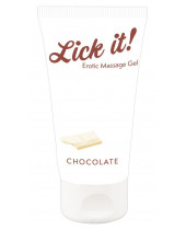 Erotický masážní gel Lick-it bílá čokoláda 50 ml