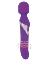 Oboustranný vibrátor Javida Wand & Pearl 24 cm