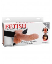 Připínací penis pro muže Pipedream Hollow Strap-On 19 cm