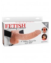 Připínací penis pro muže Pipedream Hollow Strap-On 24 cm