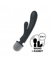 Satisfyer Triple Lover Rabit oboustranný masér 2v1 24 cm