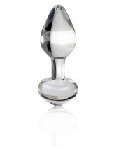 Skleněný anální kolík Icicles No. 44 průhledný 8 x Ø 2,3 cm