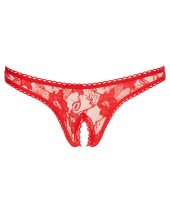 Tanga s otevřeným rozkrokem Cottelli Lingerie