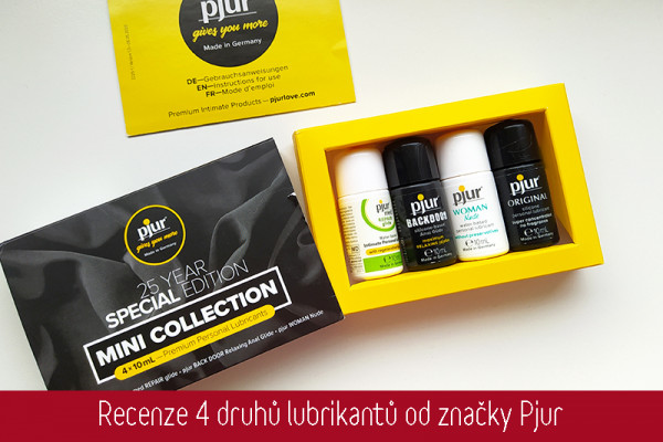 Hlavní obázek 4 druhy lubrikačních gelu značky Pjur