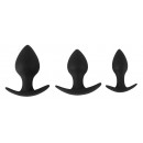 3dílná sada análních kolíků Black Velvets Anal Trainer Set