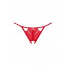 Červené otevřené tanga Ingridia crotchless thong