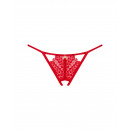 Červené otevřené tanga Ingridia crotchless thong