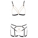Otevřená erotická souprava v bondage stylu Cottelli Lingerie