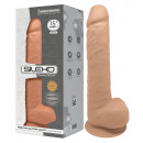 XXL dildo Silexd s přísavkou a paměťovým efektem 38 x Ø 7 cm