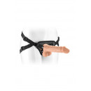 Realistický připínací penis s postrojkem Real Body 18 x Ø 3,5 cm