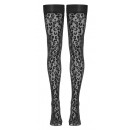 Samodržící stahovací punčochy leopardního vzhledu 🐆 Cottelli Legwear 30 den
