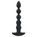 Silikonové vibrační anální kuličky Black Velvets 21 cm