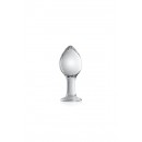 Velký skleněný anální kolík Glossy N°32 11 x Ø 4,5 cm