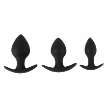 3dílná sada análních kolíků Black Velvets Anal Trainer Set