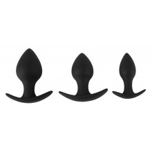 3dílná sada análních kolíků Black Velvets Anal Trainer Set