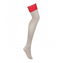 Červené punčochy Ingridia stockings