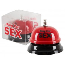 Červený zvonek &#x1F6CE; &#xFE0F; s nápisem Ring for Sex