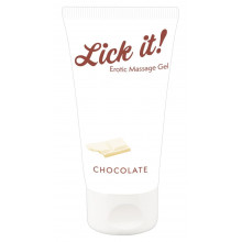 Erotický masážní gel Lick-it bílá čokoláda 50 ml