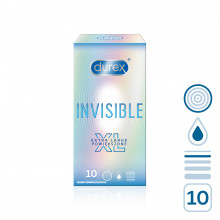 Extra tenké kondomy Durex Invisible XL 57 mm