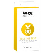 Mix kondomů Secura Test the Best 52 mm 12 ks