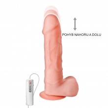 Realistické dildo Up & Down s dálkovým ovládáním 21 x &#216; 4 cm