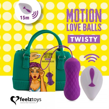 Bezdrátové vibrační vajíčko Feelztoys Twisty 8,3 x Ø 3,2 cm