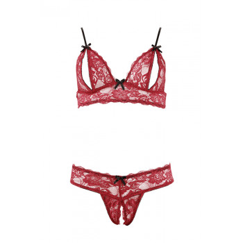 Červený erotický komplet Cottelli Lingerie