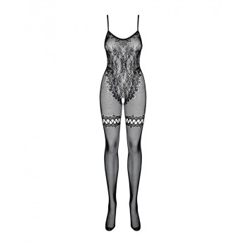 Dámské bodystocking s otevřeným rozkrokem Obsessive F213