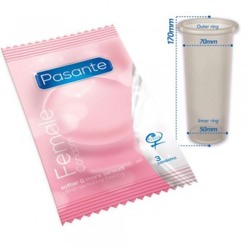 Dámský kondom Pasante female 70 mm 1 ks