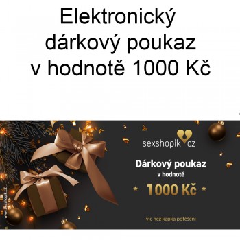 Elektronický vánoční 🎄 dárkový poukaz 1000 Kč